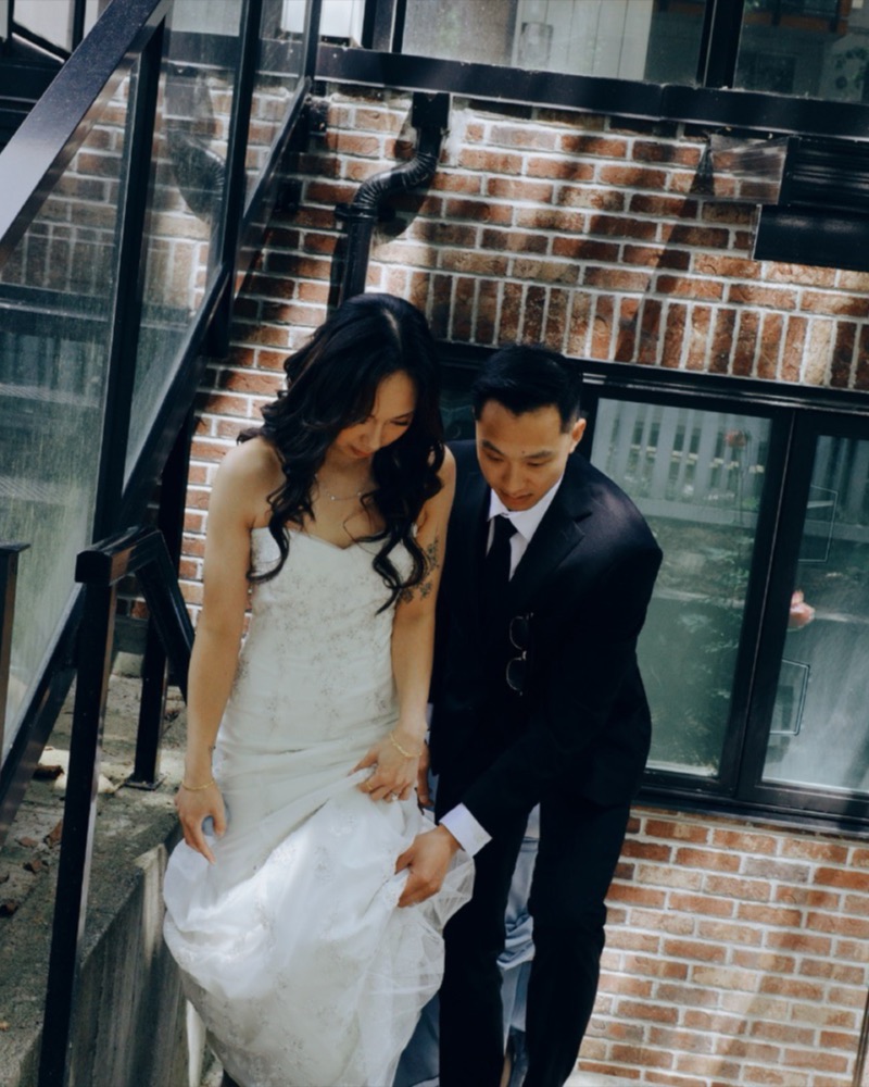 Wedding day portrait